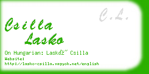 csilla lasko business card